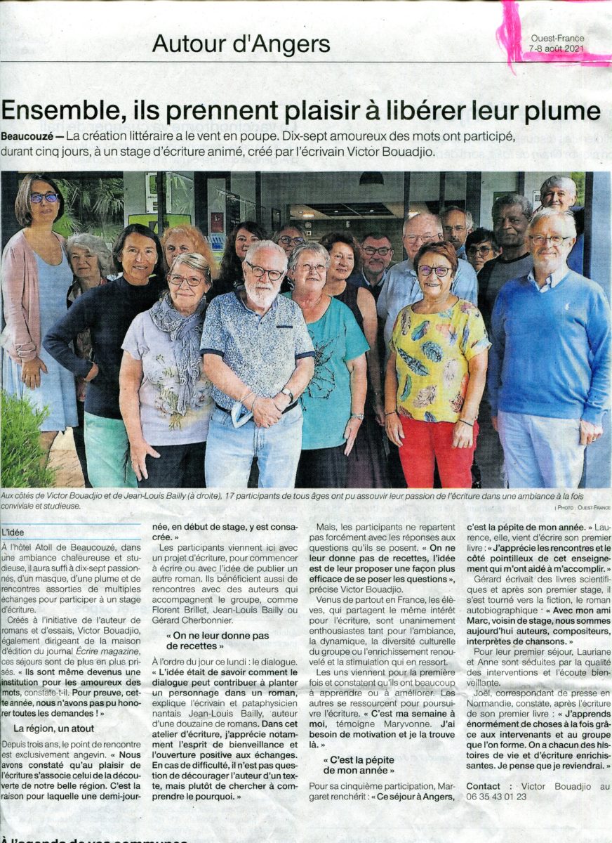 Article Ouest France 2021